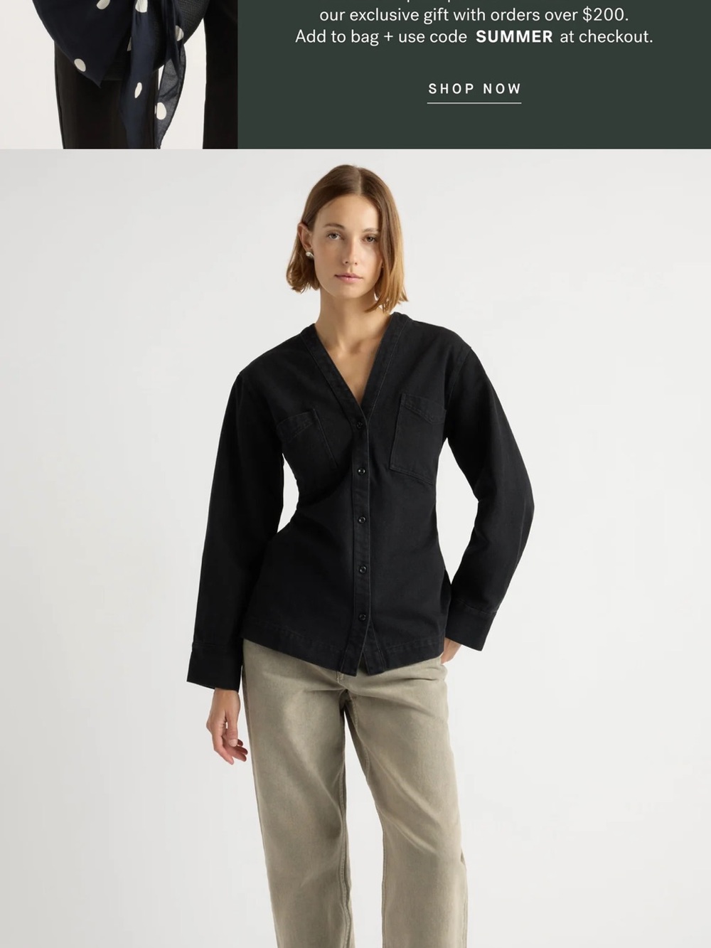 Modern Citizen Denim Top